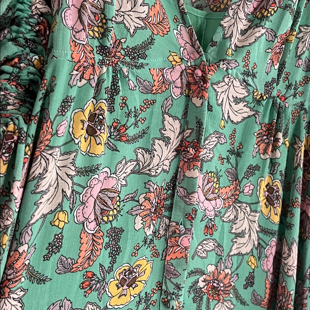 Free people - Earthfolk Maxi Dress- Green Floral - Picture 8 of 14